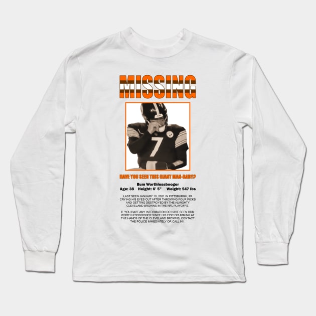 Bum Worthlessbooger Long Sleeve T-Shirt by Public Domain Comics